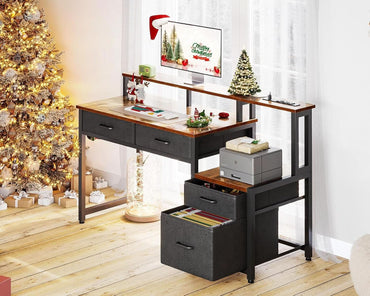 48-Inch Computer Desk With LED Strip And Power Strip