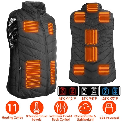 Heated Vest – USB Electric Thermal Jacket for Men & Women