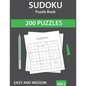 Sudoku Puzzle Book: 200 Easy to Medium Sudoku Puzzles with Solutions - Vol. 2 - Paperback