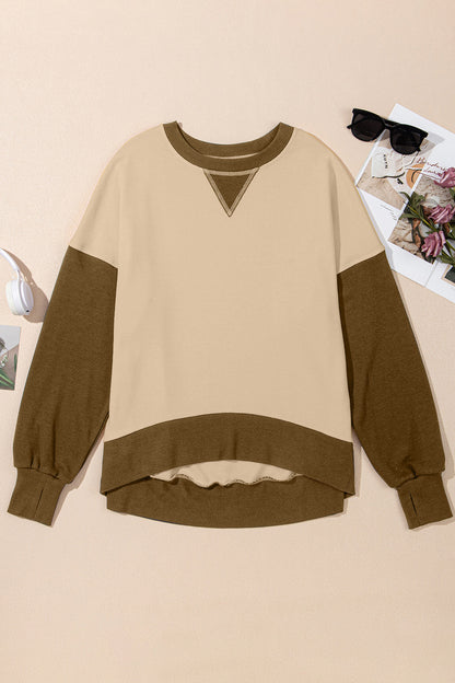 Women's Contrast Crewneck Sweatshirt