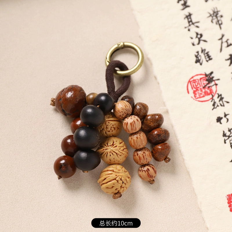 New Chinese-style Wish-Fulfillment Seed-Bead Bag Charm Keychain