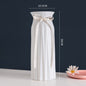 Frosted Glass Vase With Dried Flowers Indoor Table Setting