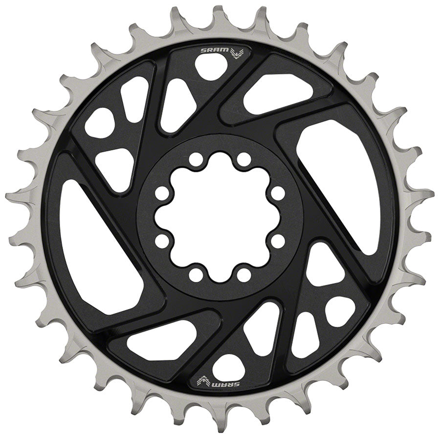 SRAM XX Eagle T-Type Direct Mount Chainring - 32t 12-Speed 8-Bolt Direct Mount 3mm Offset Aluminum BLK D1 Main image