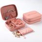 Portable Earring Ring Leather Jewelry Box Fashion Makeup Small Gift Box