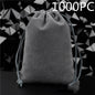Flannel Drawstring Jewelry Solid Drawstring Pocket