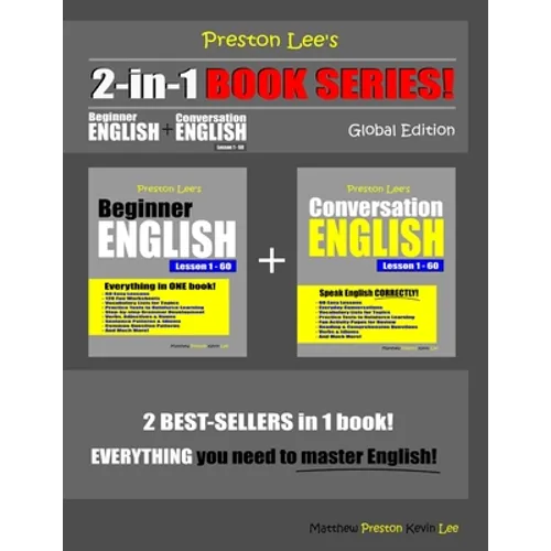 Preston Lee's 2-in-1 Book Series! Beginner English & Conversation English Lesson 1 - 60 Global Edition - Paperback