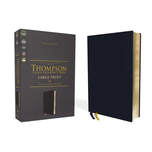 Nasb, Thompson Chain-Reference Bible, Large Print, Leathersoft, Navy, 1995 Text, Red Letter, Comfort Print - Imitation Leather