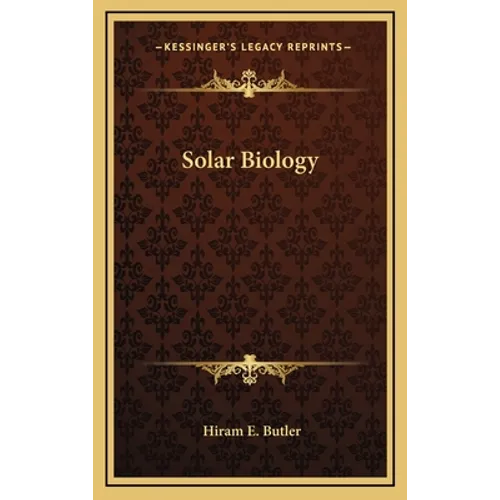 Solar Biology - Hardcover
