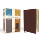 Niv, Kjv, Nasb, Amplified, Parallel Bible, Bonded Leather, Burgundy: Four Bible Versions Together for Study and Comparison - Bonded Leather