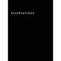 Reservations Book: Hardcover Restaurant Reservations, Double Page per Day for Lunch and Dinner, 8.5x11", Black - Hardcover