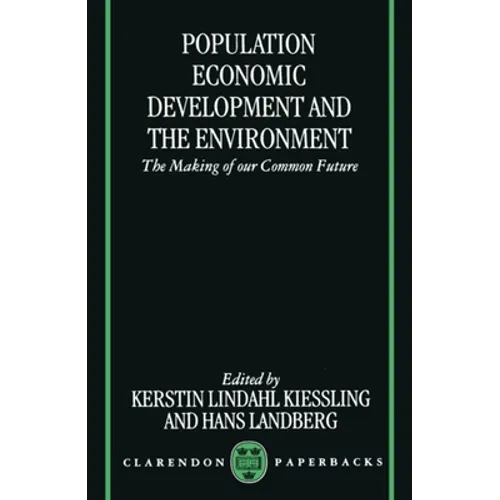 Population, Economic Development, and the Environment - Paperback