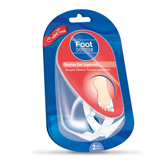 Foot Doctor Bunion Corrector & Toe Separator - Hallux Valgus Alignment, Pain Relief, Wear with Shoes for Daily Foot Care