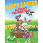 Happy Easter Alphabet Coloring Book: Coloring Book For Kids Simple Alphabet Lots Of Easter Eggs - Paperback