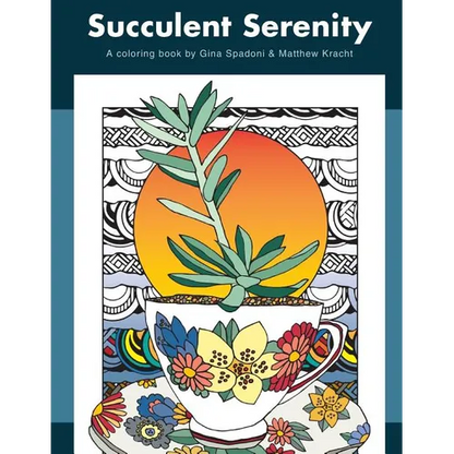 Succulent Serenity: A Coloring Book - Paperback