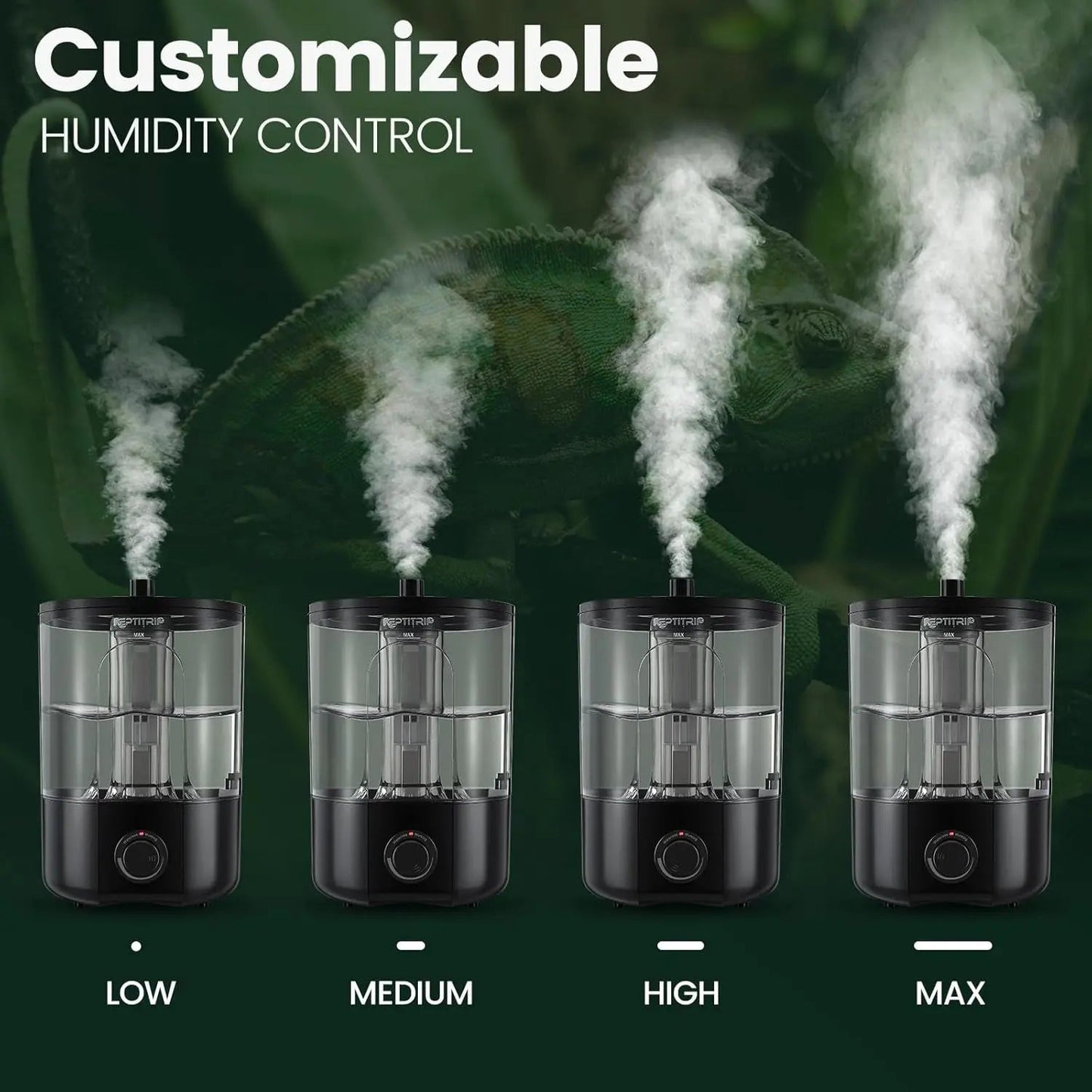 1 Gallon Reptile Humidifier Fogger Adjustable Mist Terrarium