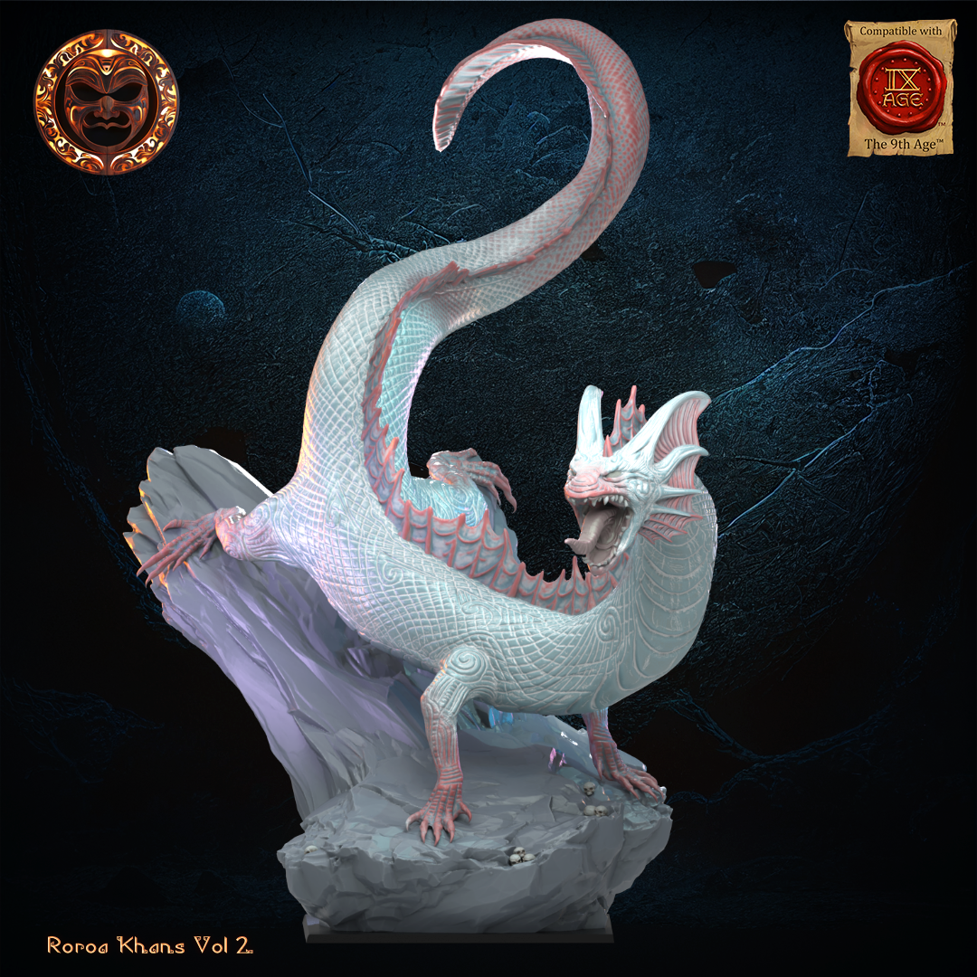 3D Printed Taniwha by Lost Kingdom Miniatures