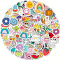 100-Pieces: VSCO Sticker Pack - Cute Cartoon Designs, Waterproof Vinyl Decals for Laptops, Water Bottles & Luggage