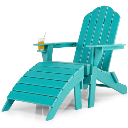 Adirondack Folding Ottoman with All Weather HDPE