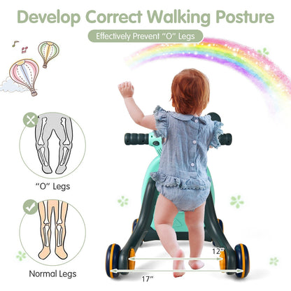 2-in-1 Baby Sit to Stand Learning Walker with Lights and Sounds