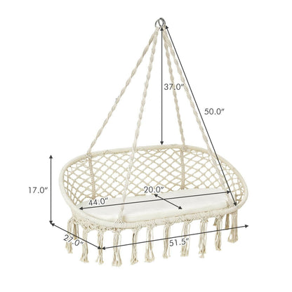 2 Person Hanging Hammock Chair