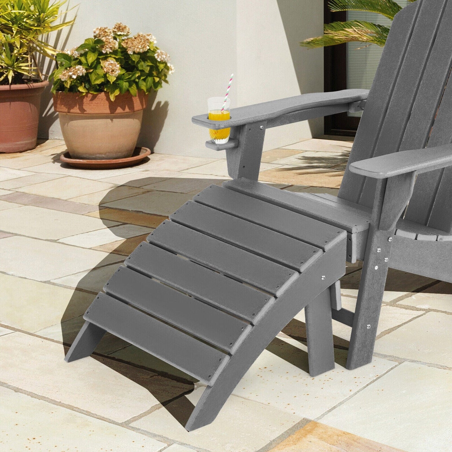 Adirondack Folding Ottoman with All Weather HDPE