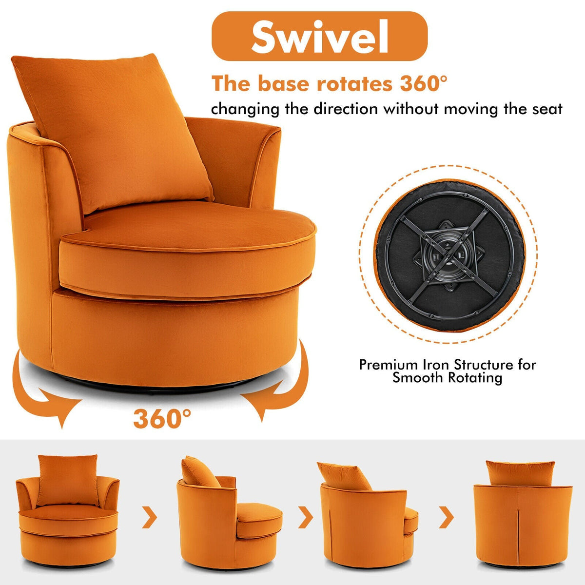 Compact Oscillating Standing Fan with 70° Oscillation and 90° Tilt for Home Office