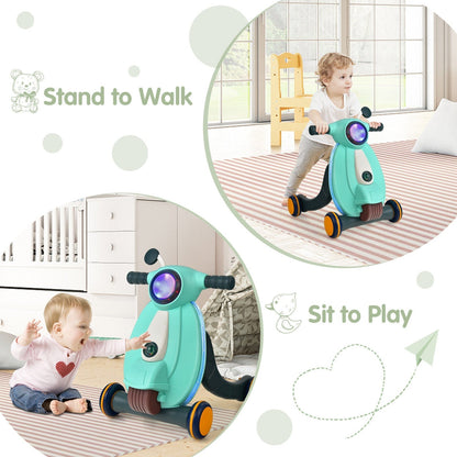 2-in-1 Baby Sit to Stand Learning Walker with Lights and Sounds