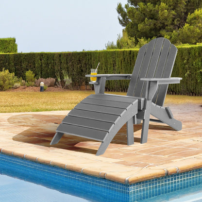 Adirondack Folding Ottoman with All Weather HDPE