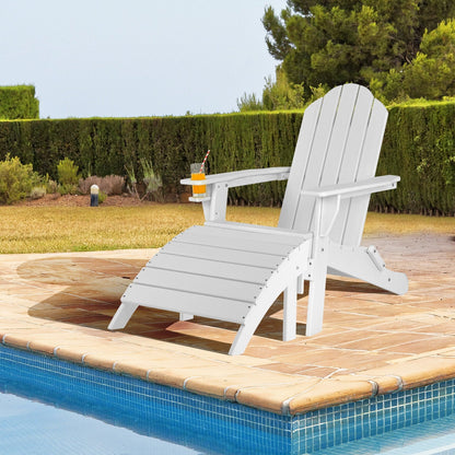 Adirondack Folding Ottoman with All Weather HDPE