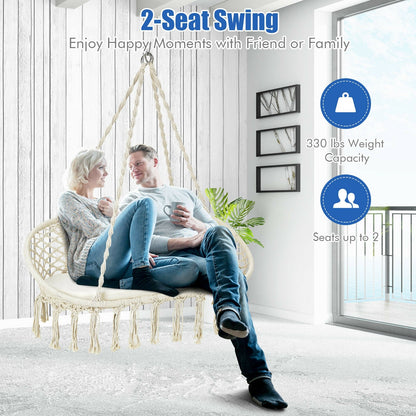 2 Person Hanging Hammock Chair