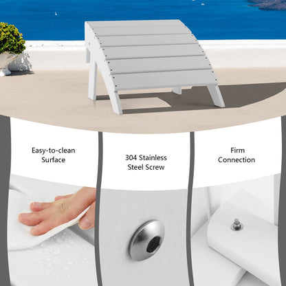 Adirondack Folding Ottoman with All Weather HDPE