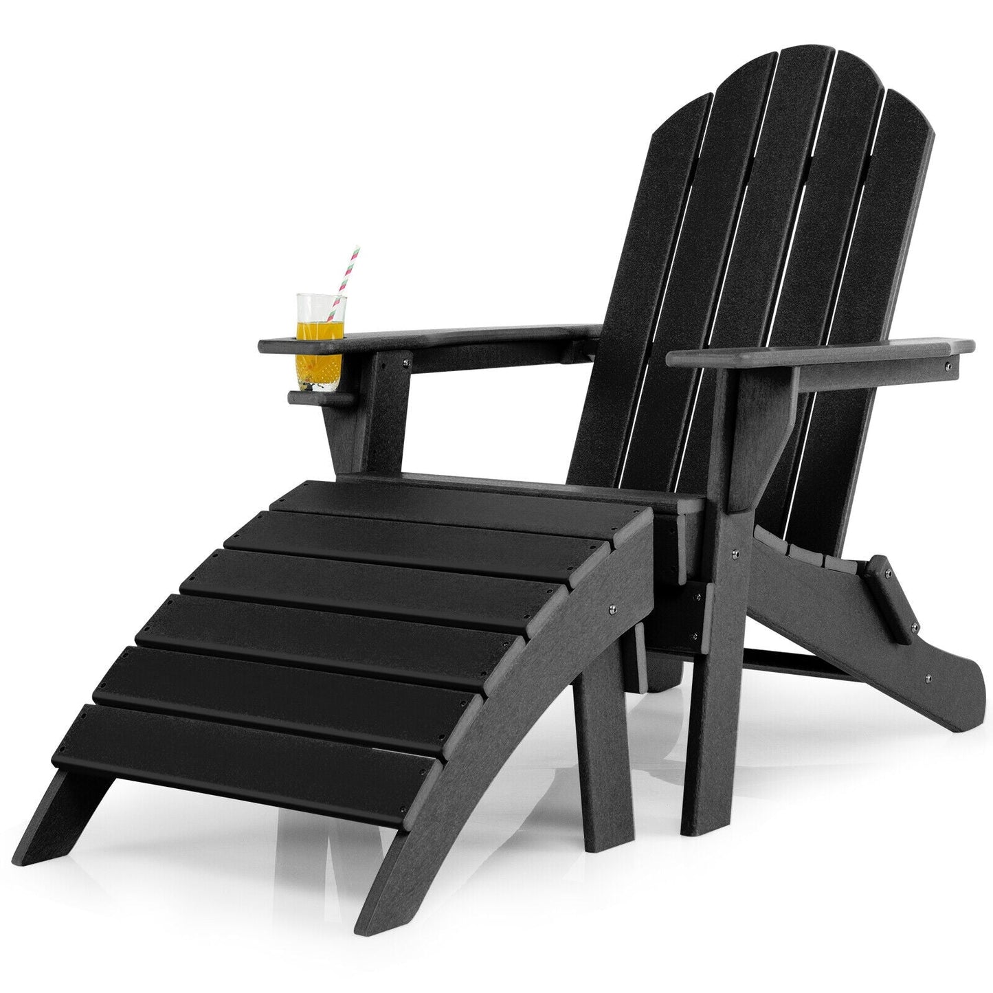 Adirondack Folding Ottoman with All Weather HDPE