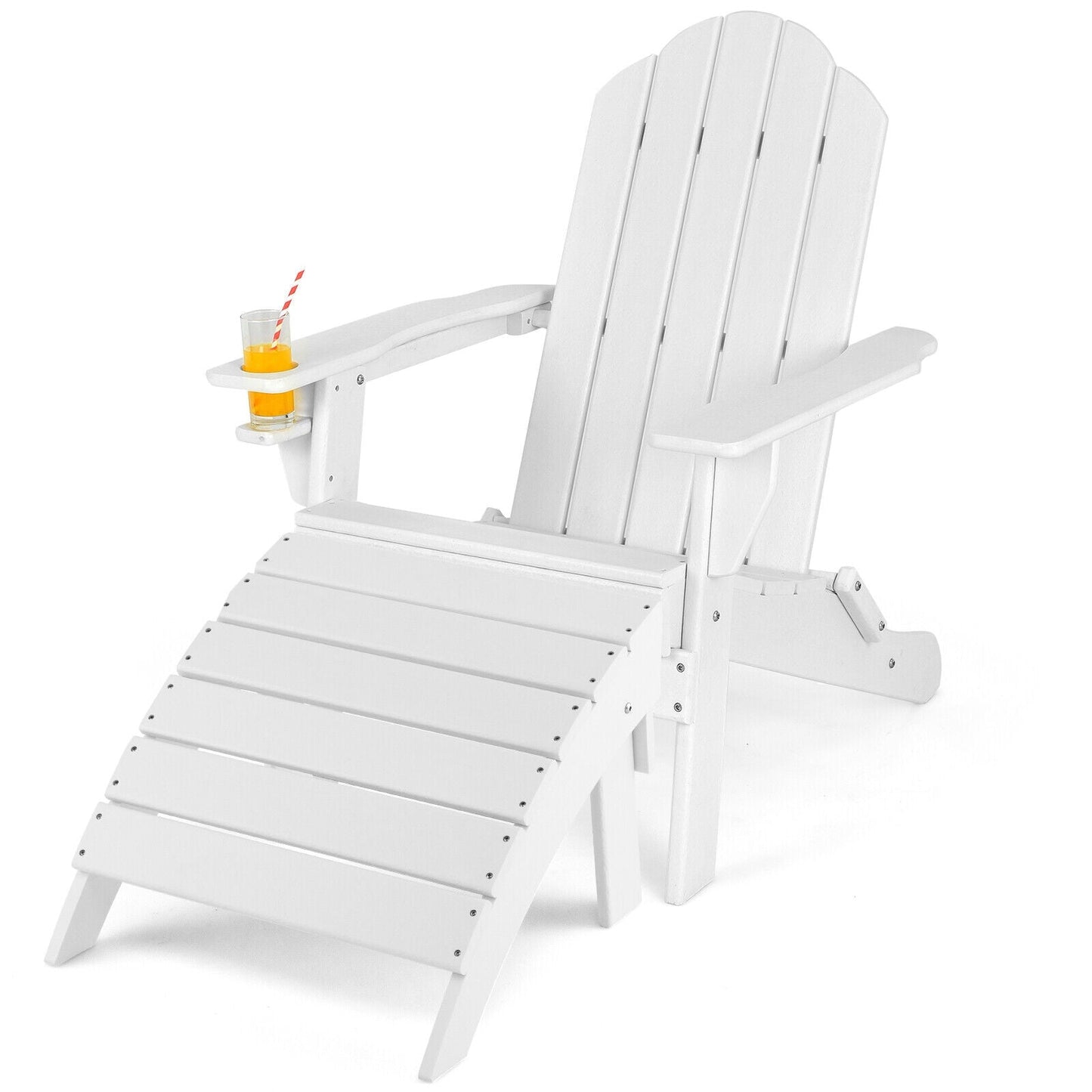 Adirondack Folding Ottoman with All Weather HDPE