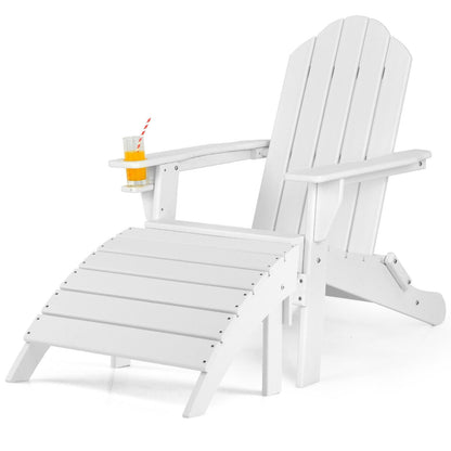 Adirondack Folding Ottoman with All Weather HDPE