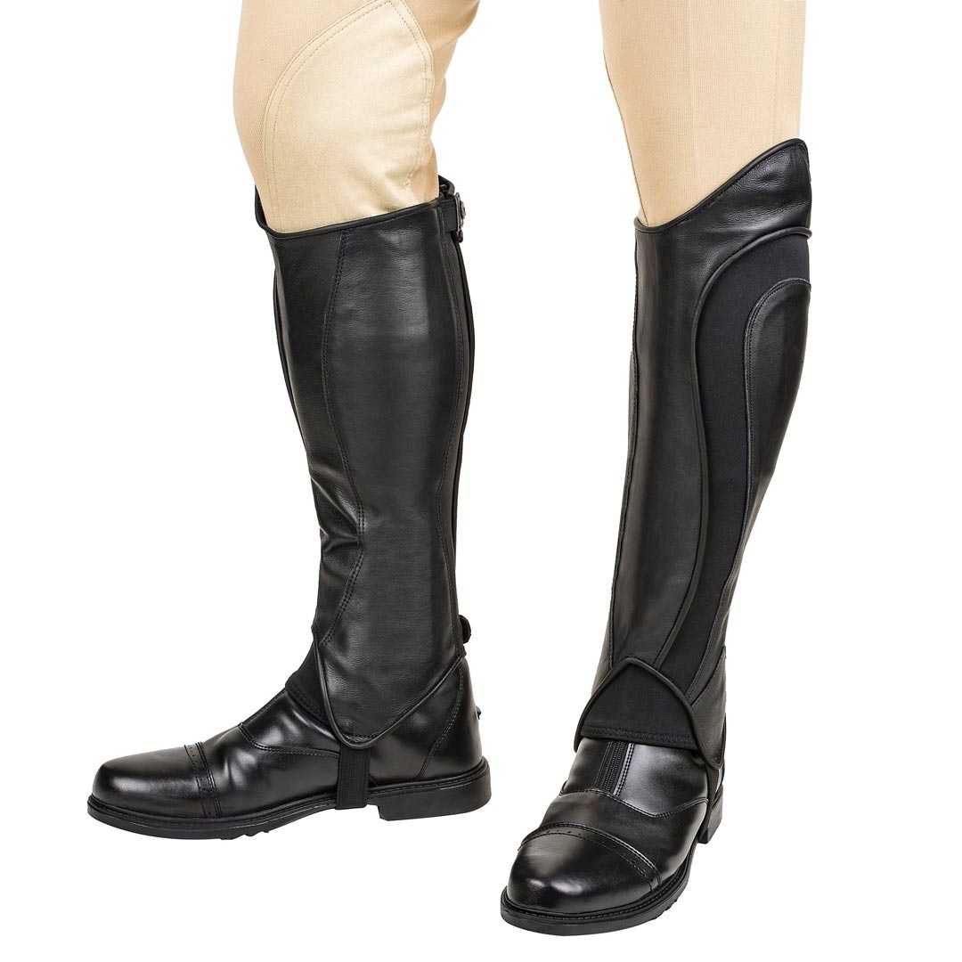 TuffRider Men's Derby Leather Half Chaps