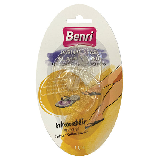 Benri Gel Toe Separator Foot Pads - Comfortable Support | Reusable