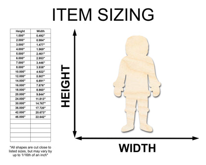 Unfinished Wood Eskimo Shape - Eskimo - Inuit - Winter - Craft - up to 46" DIY