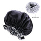 Double color lace night hat
