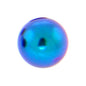Teal Titanium Threaded 5mm Replacement Ball