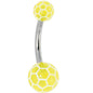 Yellow PREMIER Soccer Ball Banana Belly Ring