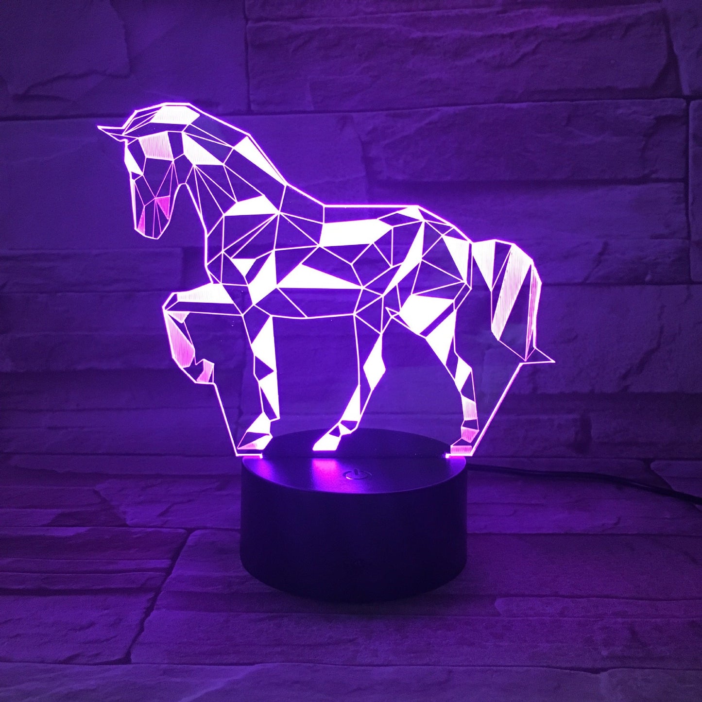 Remote touch gradient table lamp