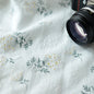 Japanese Small Floral Jacquard Embroidered Cotton Fabric