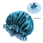 Double color lace night hat
