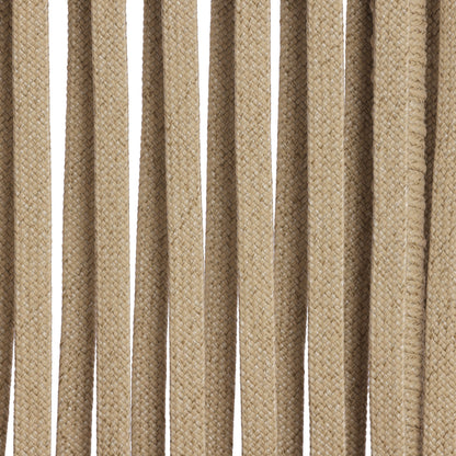 Outdoor Sectional Set Acacia Wood Rope L-Shape Beige 6 Piece