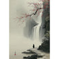 Japanese Traditional Asian Landscape Poster Retro Ukiyo-e Zen Ink Mountain Scenery Canvas Painting Wall Art for Room Home Decor
