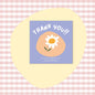 50 PcsPack Square Simple Thank-you Card Coated Paper Business Cards