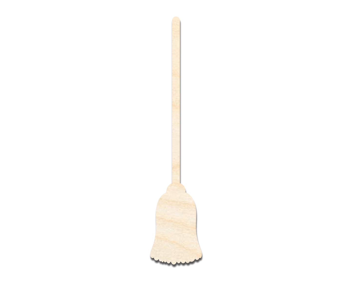 Unfinished Wood Broom Shape | Craft Cutout | up to 46" DIY
