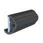 TACO SuproFlex Rub Rail Kit w/Flex Vinyl Overlay Insert - 2"H x 1-1/4"W x 80'L - Black w/Black Insert