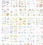 Gift box set sticker