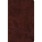 ESV Large Print Thinline Bible, Red Letter (Trutone, Mahogany) - Imitation Leather